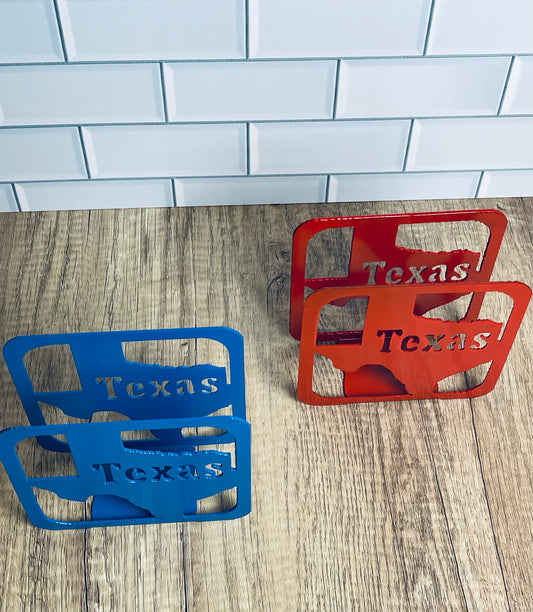 Metal Texas-Themed Napkin Holder
