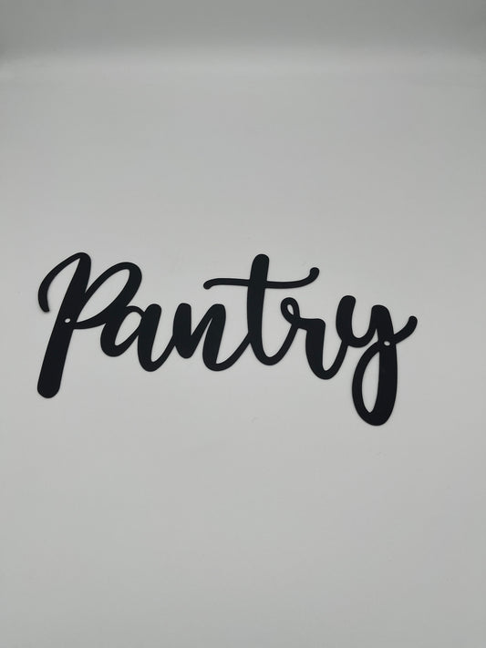Metal Pantry Sign