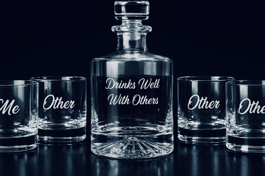Decanter & Rocks Glasses Set
