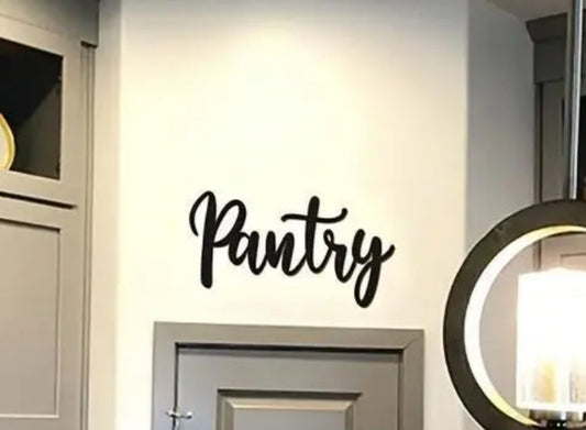 Metal Pantry Sign
