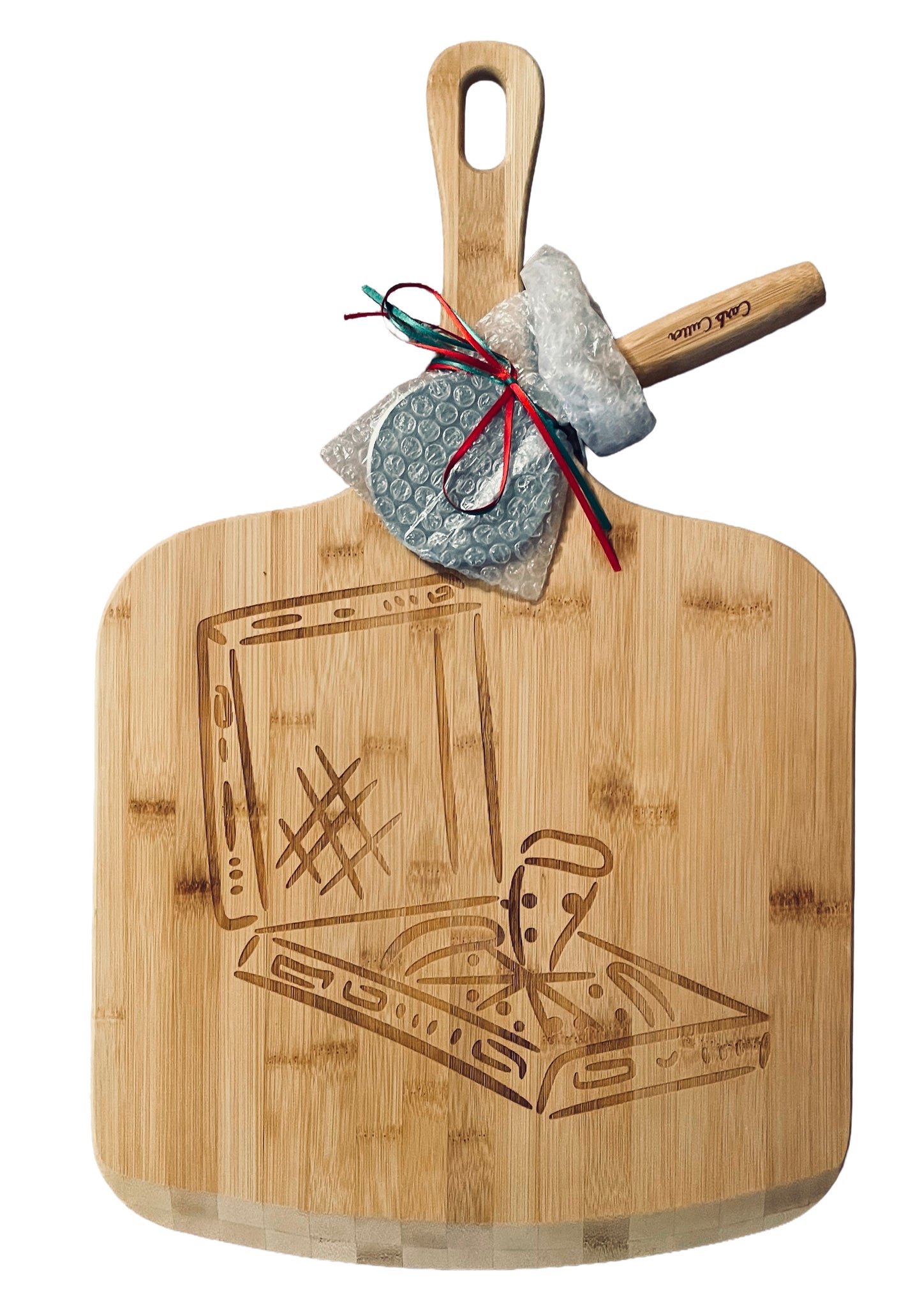Pizza Board & Cutter Set