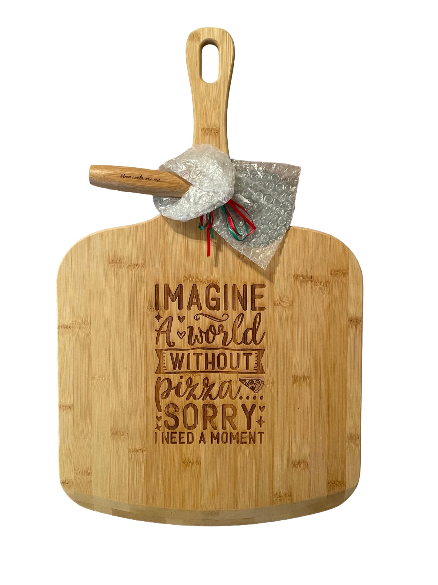 Pizza Board & Cutter Set